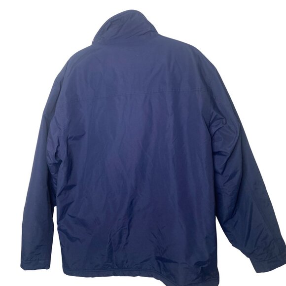 L.L. Bean Sherpa-Lined Jacket Mens L Tall Blue Zip Windbreaker Outdoors Winter U - Picture 3 of 10